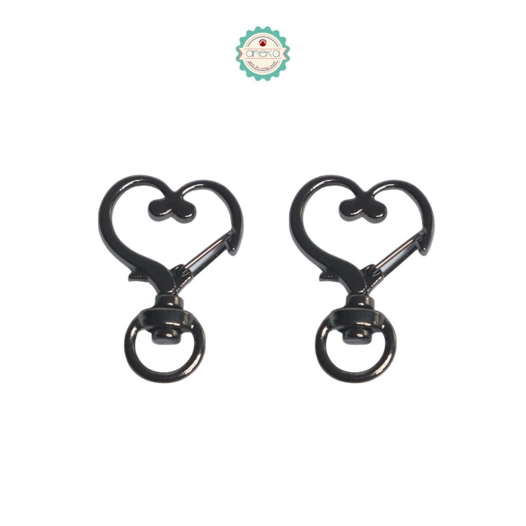 ANEKA - Kait Tas Bentuk Hati / Bintang / Hook Keychain Love Star Premium / Gantungan Kunci