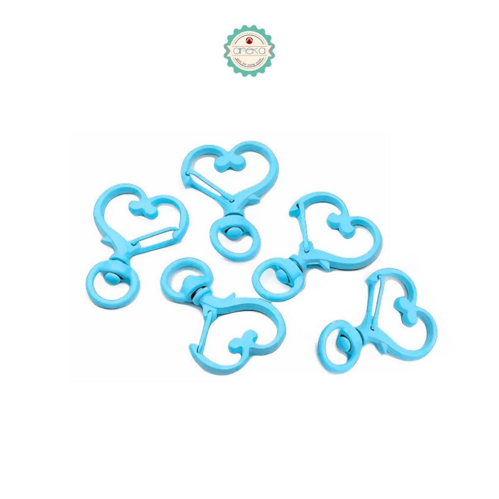 ANEKA - Kait Tas Bentuk Hati / Bintang / Hook Keychain Love Star Premium / Gantungan Kunci