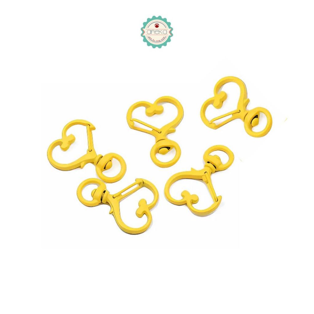 ANEKA - Kait Tas Bentuk Hati / Bintang / Hook Keychain Love Star Premium / Gantungan Kunci