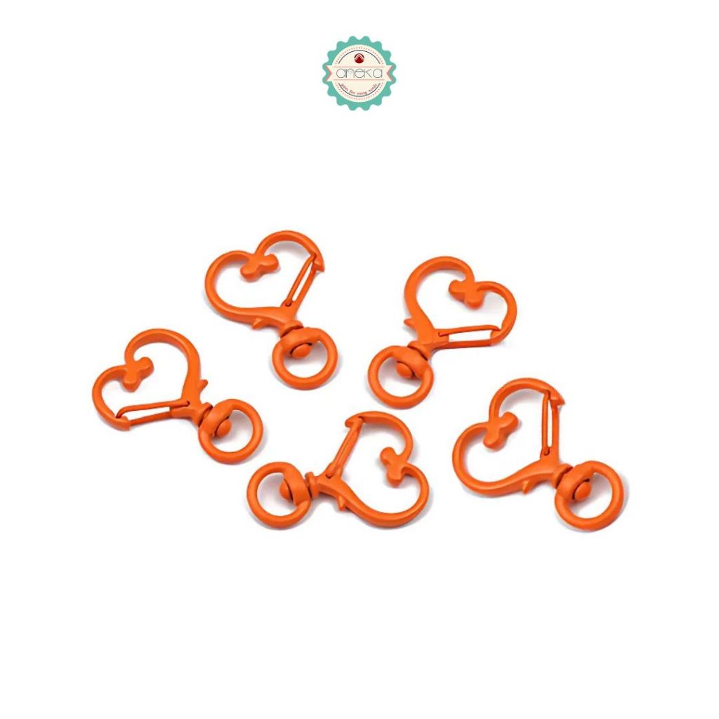 ANEKA - Kait Tas Bentuk Hati / Bintang / Hook Keychain Love Star Premium / Gantungan Kunci