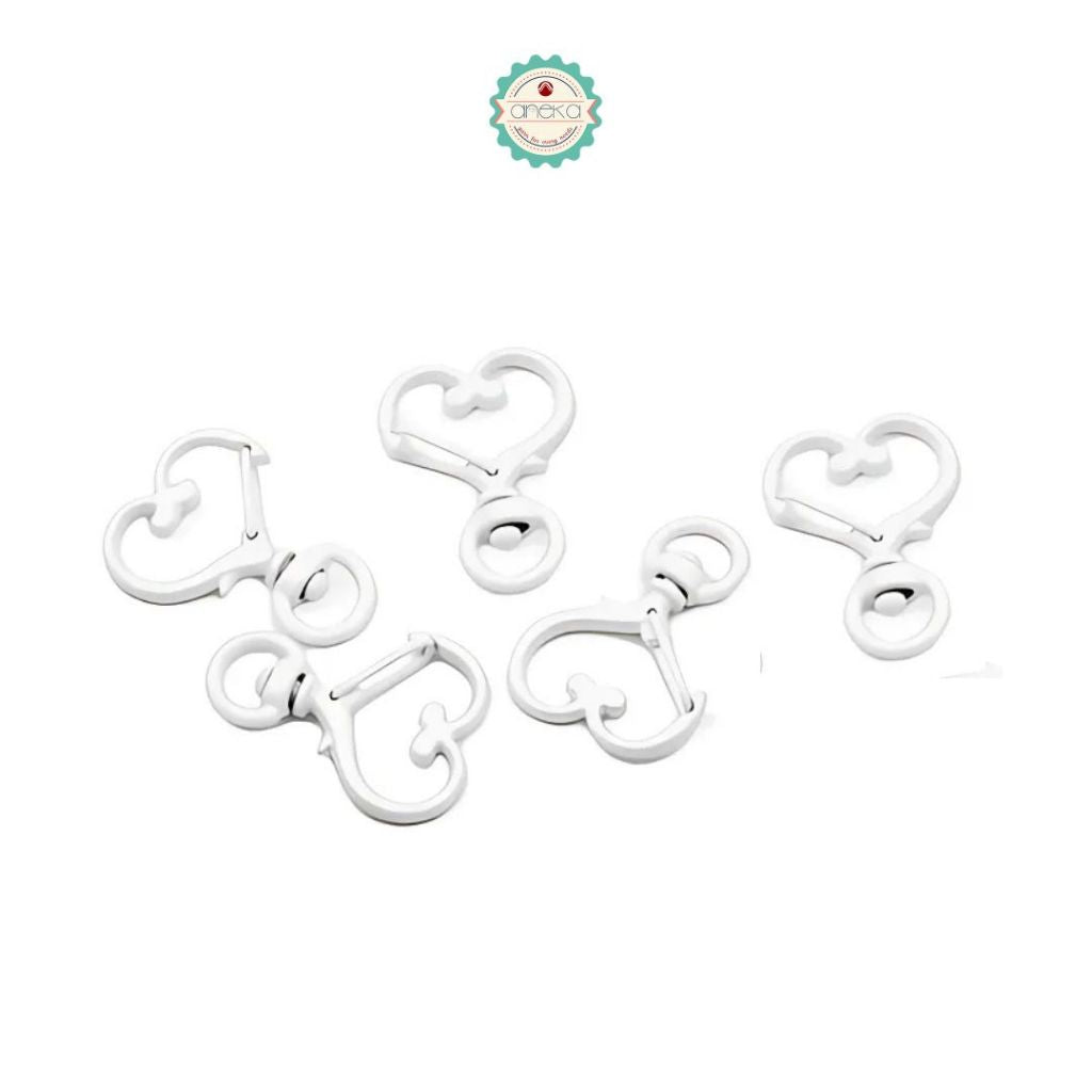 ANEKA - Kait Tas Bentuk Hati / Bintang / Hook Keychain Love Star Premium / Gantungan Kunci