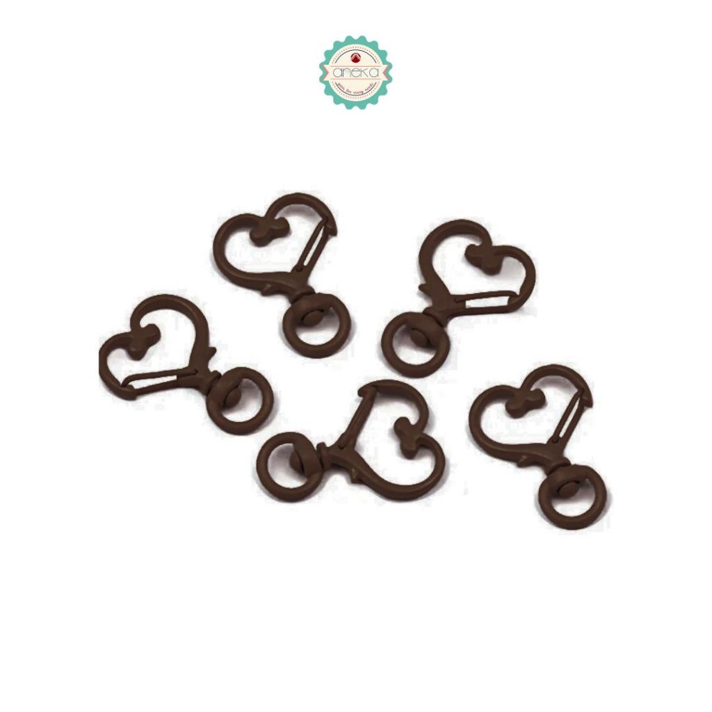 ANEKA - Kait Tas Bentuk Hati / Bintang / Hook Keychain Love Star Premium / Gantungan Kunci