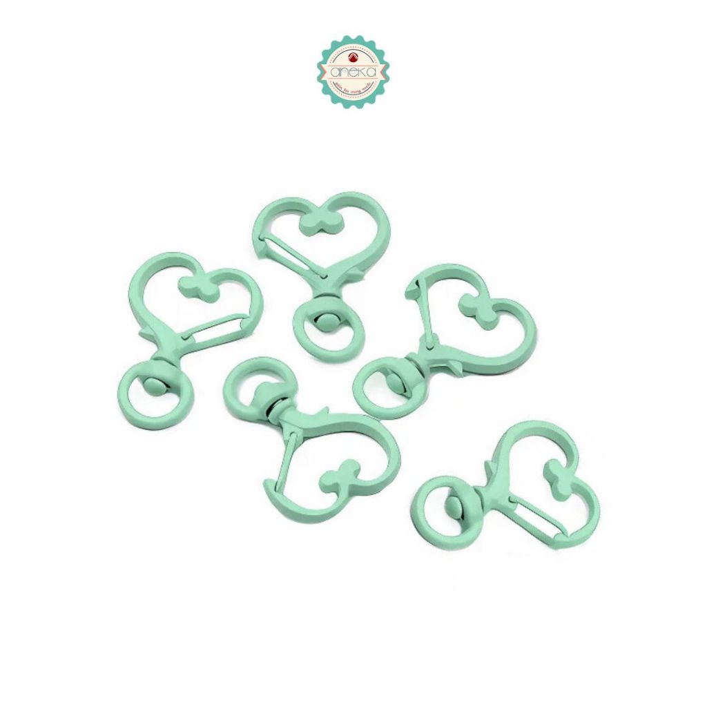 ANEKA - Kait Tas Bentuk Hati / Bintang / Hook Keychain Love Star Premium / Gantungan Kunci