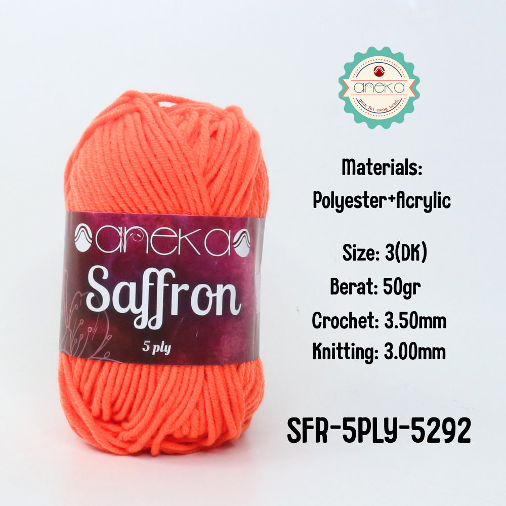 KATALOG - Benang Rajut Saffron 5 Ply / Crochet Knitting Yarn - Part 1