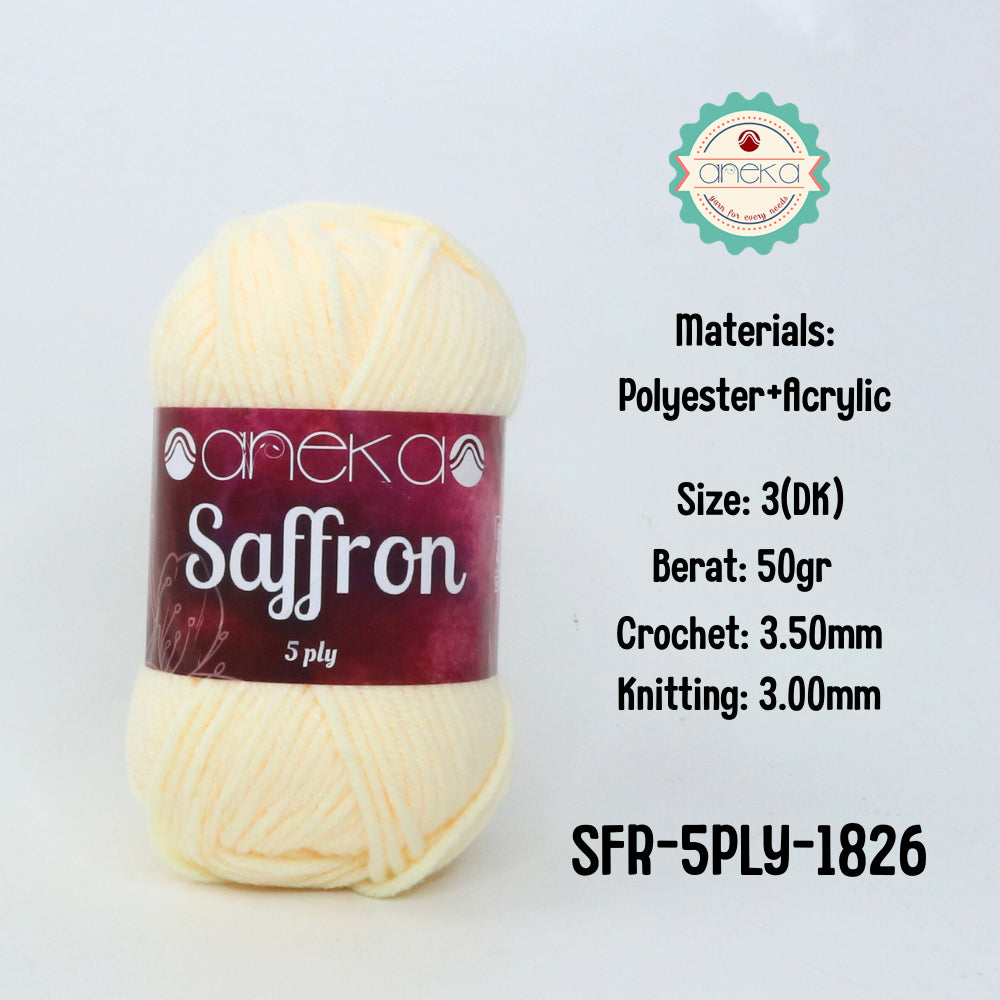 KATALOG - Benang Rajut Saffron 5 Ply / Crochet Knitting Yarn - Part 1