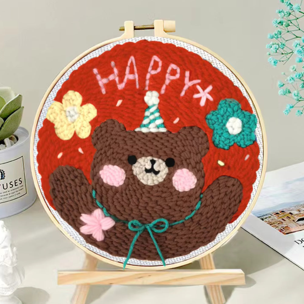 KATALOG - Round Canvas Punch Needle ANK / Kanvas Punch Bulat DIY