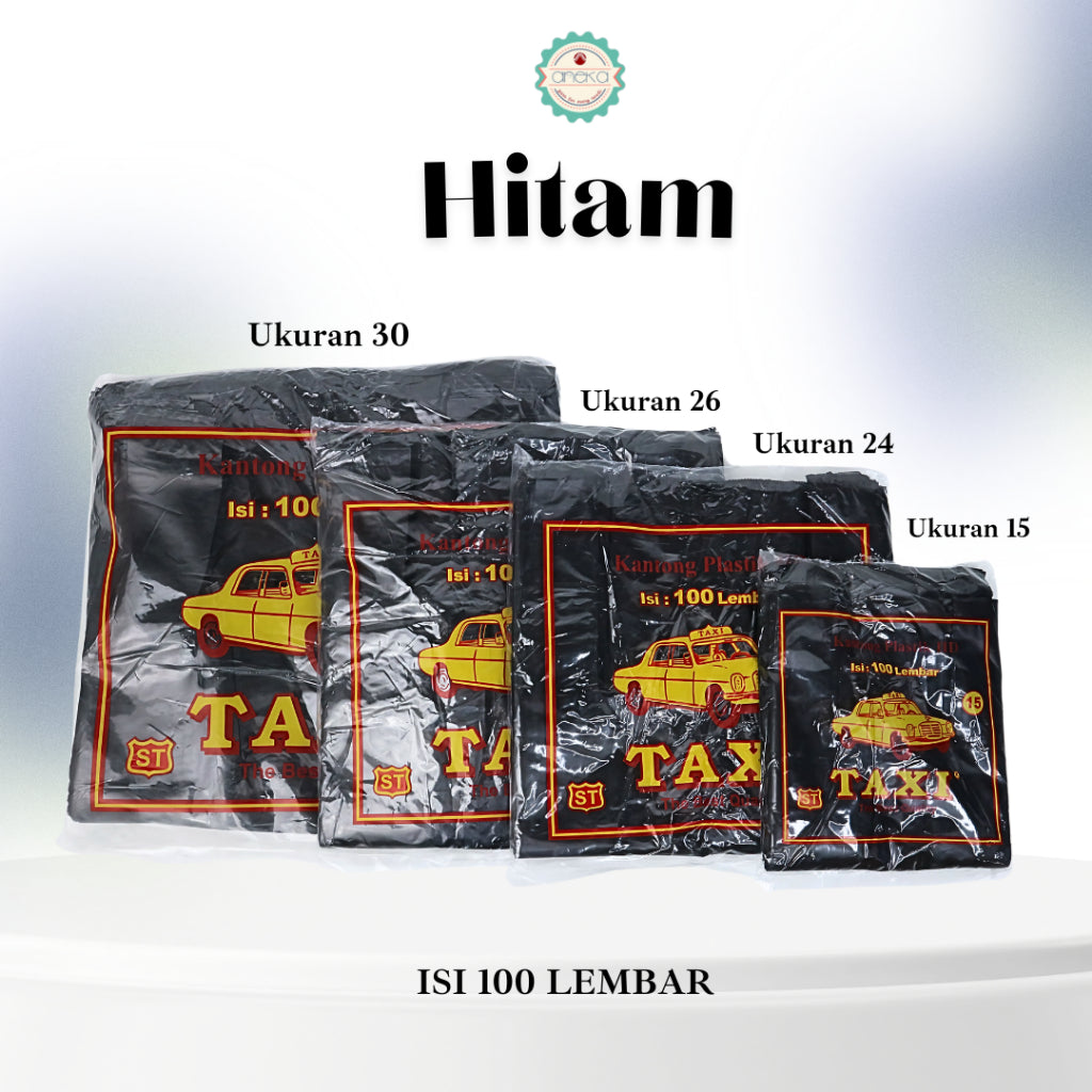ANEKA - Kantong Kresek/Plastik Merk TAXI Isi 100 Lembar