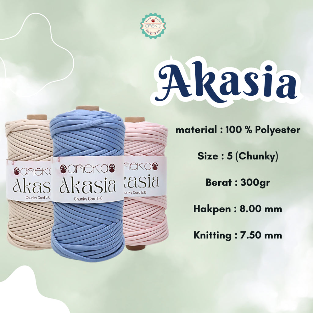 KATALOG - Benang Rajut Akasia / Chunky Cord Crochet Knitting Yarn