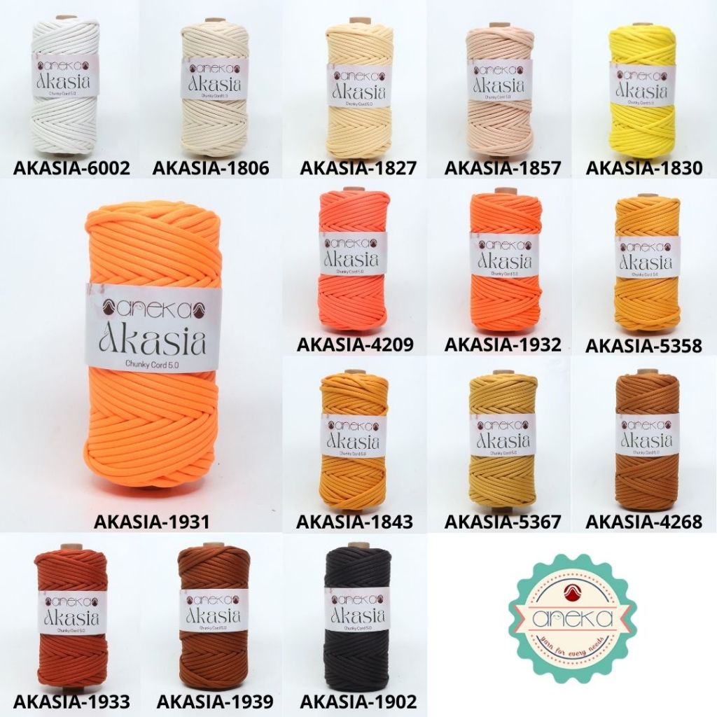 KATALOG - Benang Rajut Akasia / Chunky Cord Crochet Knitting Yarn