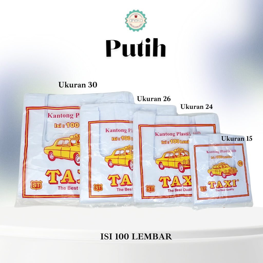 ANEKA - Kantong Kresek/Plastik Merk TAXI Isi 100 Lembar