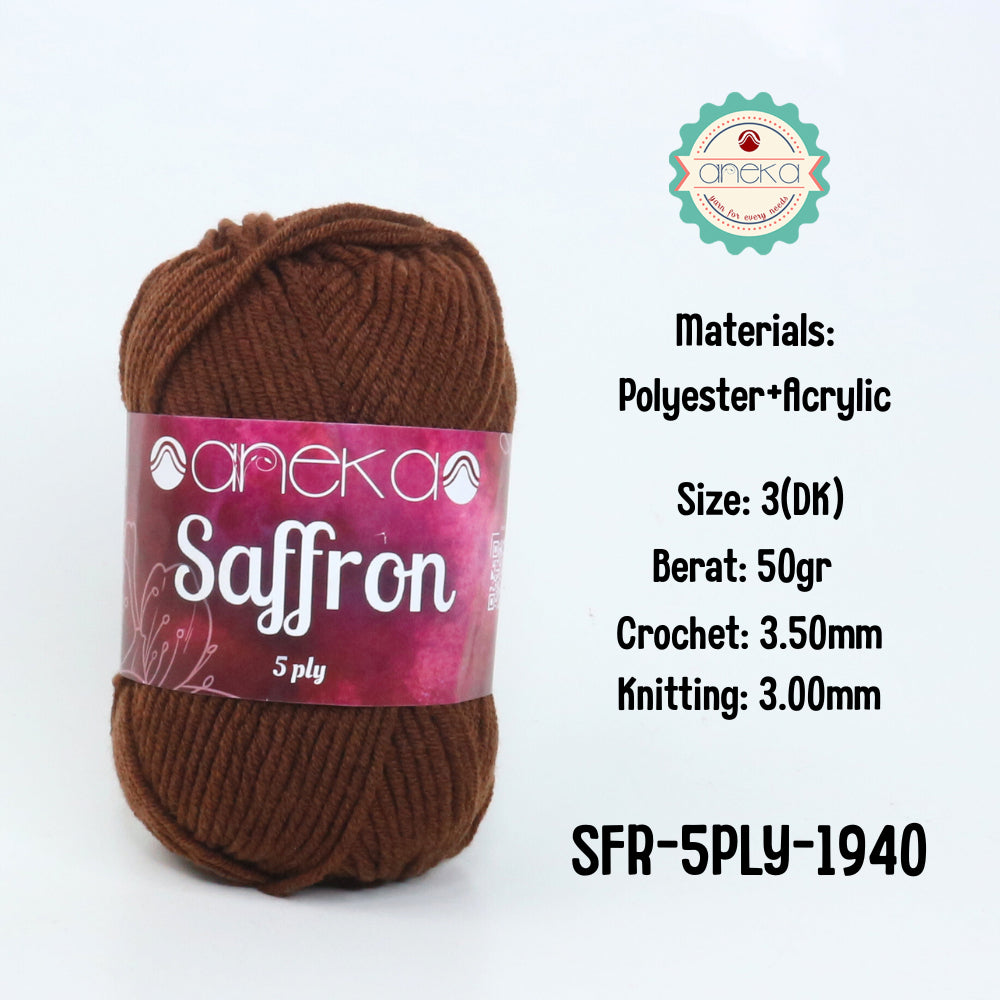 KATALOG - Benang Rajut Saffron 5 Ply / Crochet Knitting Yarn - Part 1