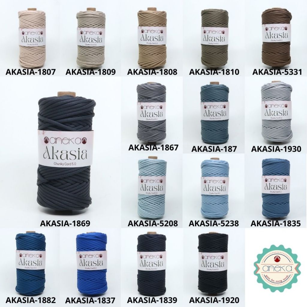 KATALOG - Benang Rajut Akasia / Chunky Cord Crochet Knitting Yarn