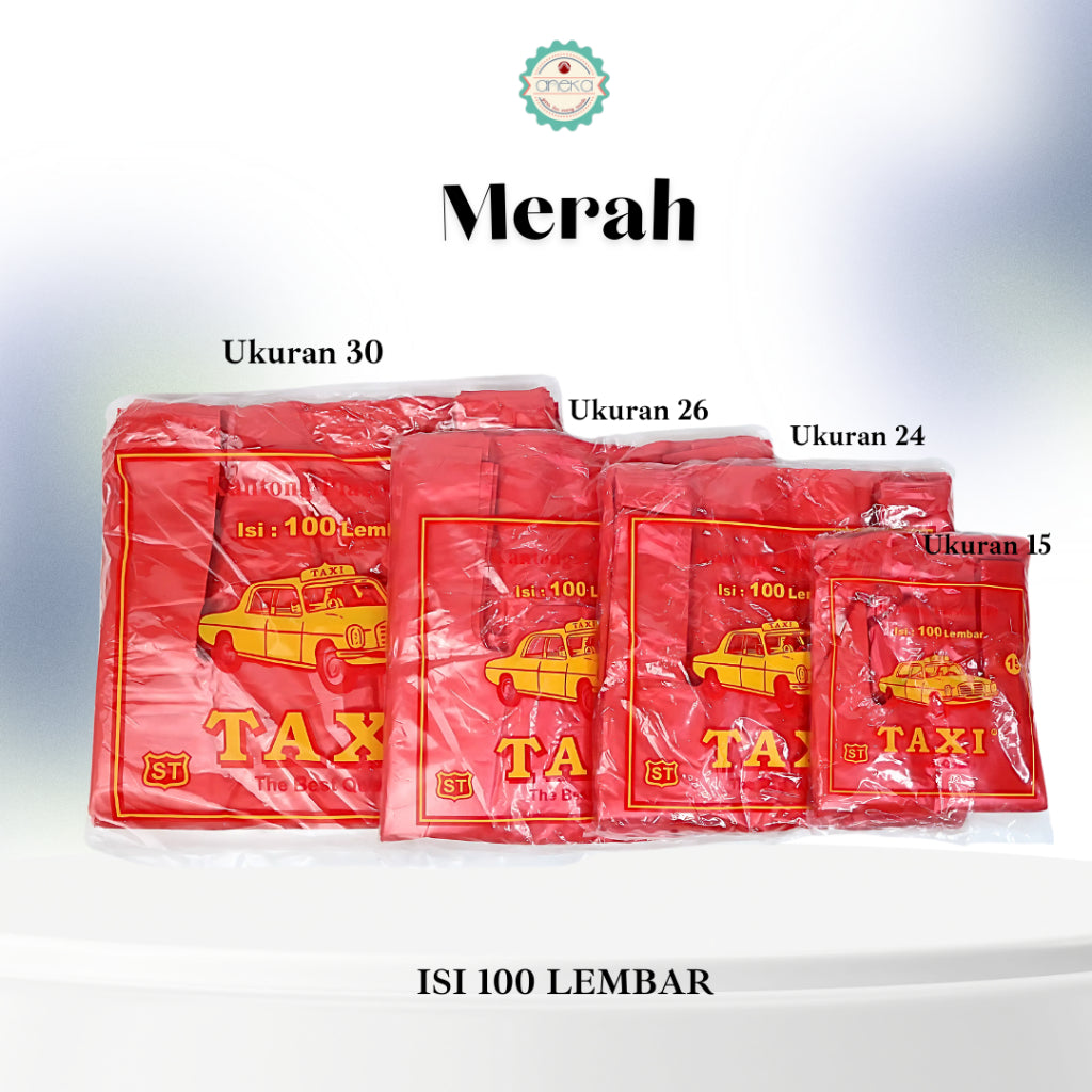 ANEKA - Kantong Kresek/Plastik Merk TAXI Isi 100 Lembar