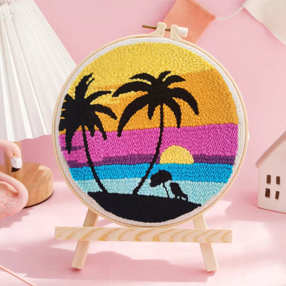 KATALOG - Round Canvas Punch Needle ANK / Kanvas Punch Bulat DIY