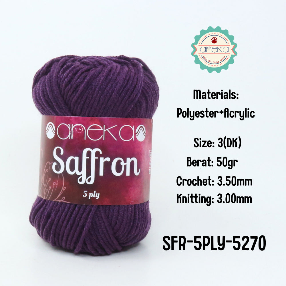KATALOG - Benang Rajut Saffron 5 Ply / Crochet Knitting Yarn - Part 1