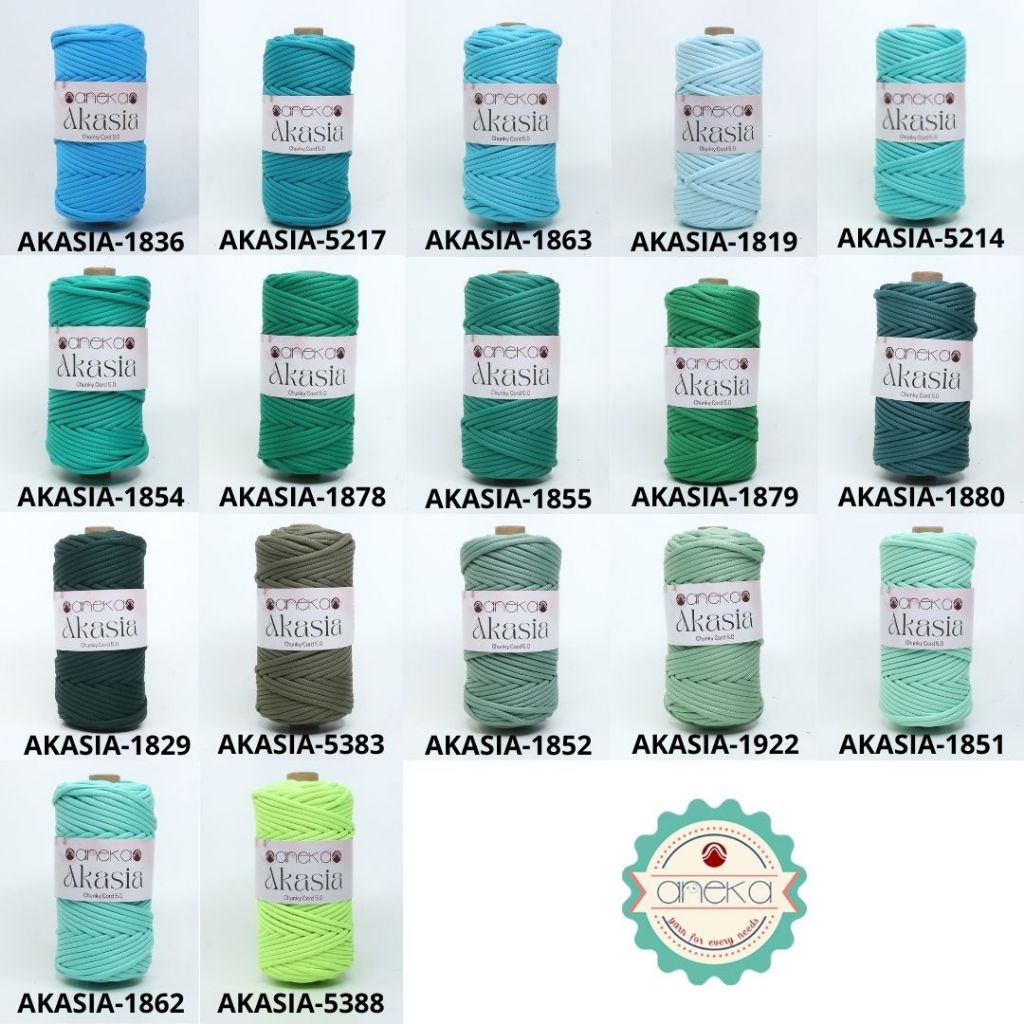 KATALOG - Benang Rajut Akasia / Chunky Cord Crochet Knitting Yarn