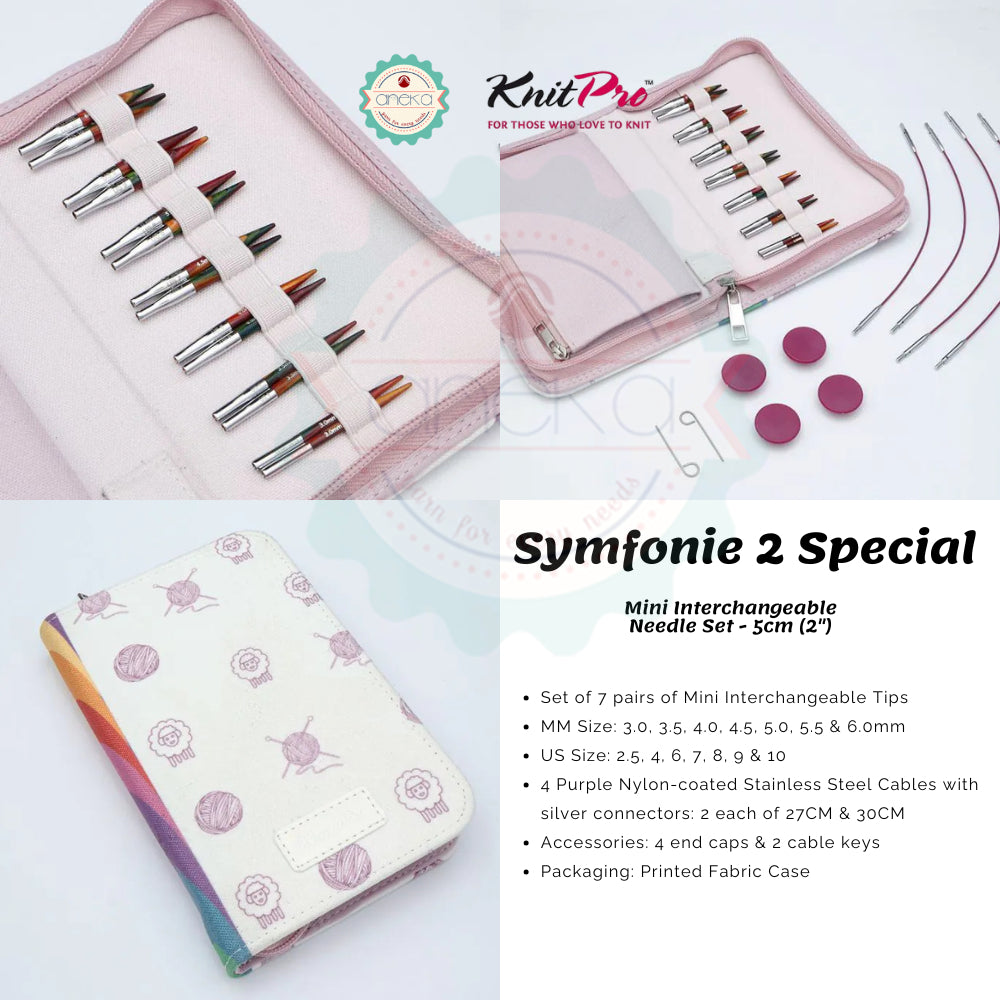 KNITPRO - Symfonie 2 Special Interchangeable Needle Sets / Alat Rajut Knitting