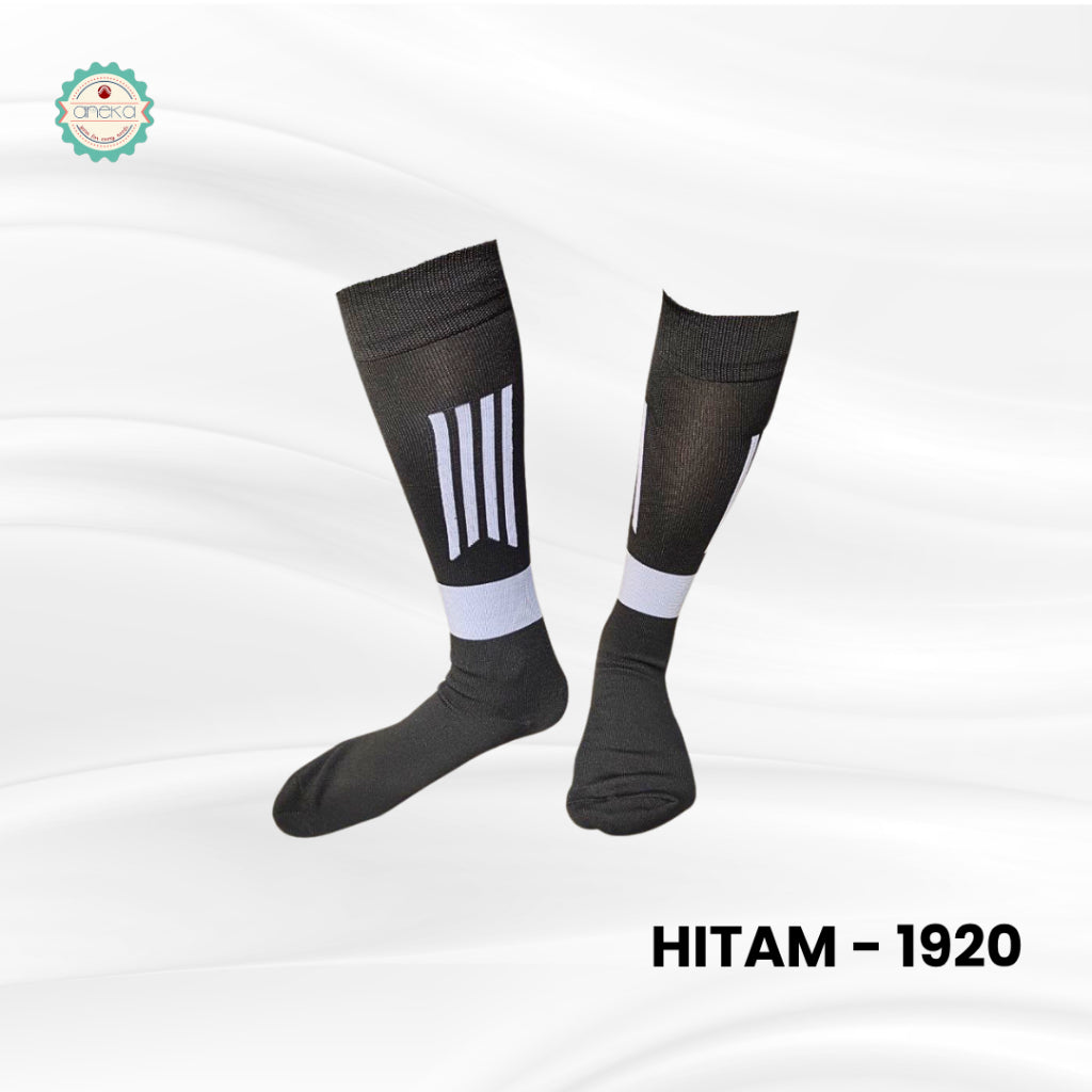 KATALOG – Kaos Kaki Bola Stripe Panjang Selutut / Tebal & Nyaman / Kaos Kaki Futsal Sport Premium Anti-Slip / Pria & Wanita Dewasa