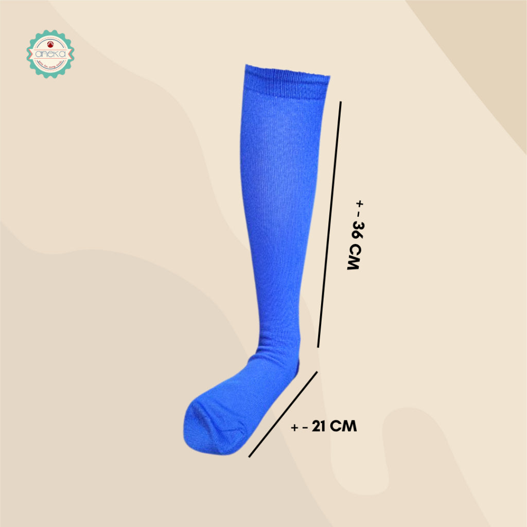 KATALOG - Kaos Kaki Bola Polos Panjang Selutut Tebal / Kaos Kaki Futsal Sport Premium / Dewasa Pria Wanita