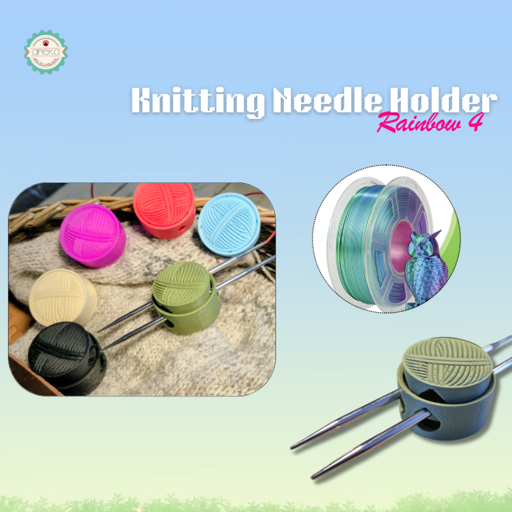 ANEKA - 3D Print Peralatan Rajut Knitting Needle Holder / Penyangga Jarum