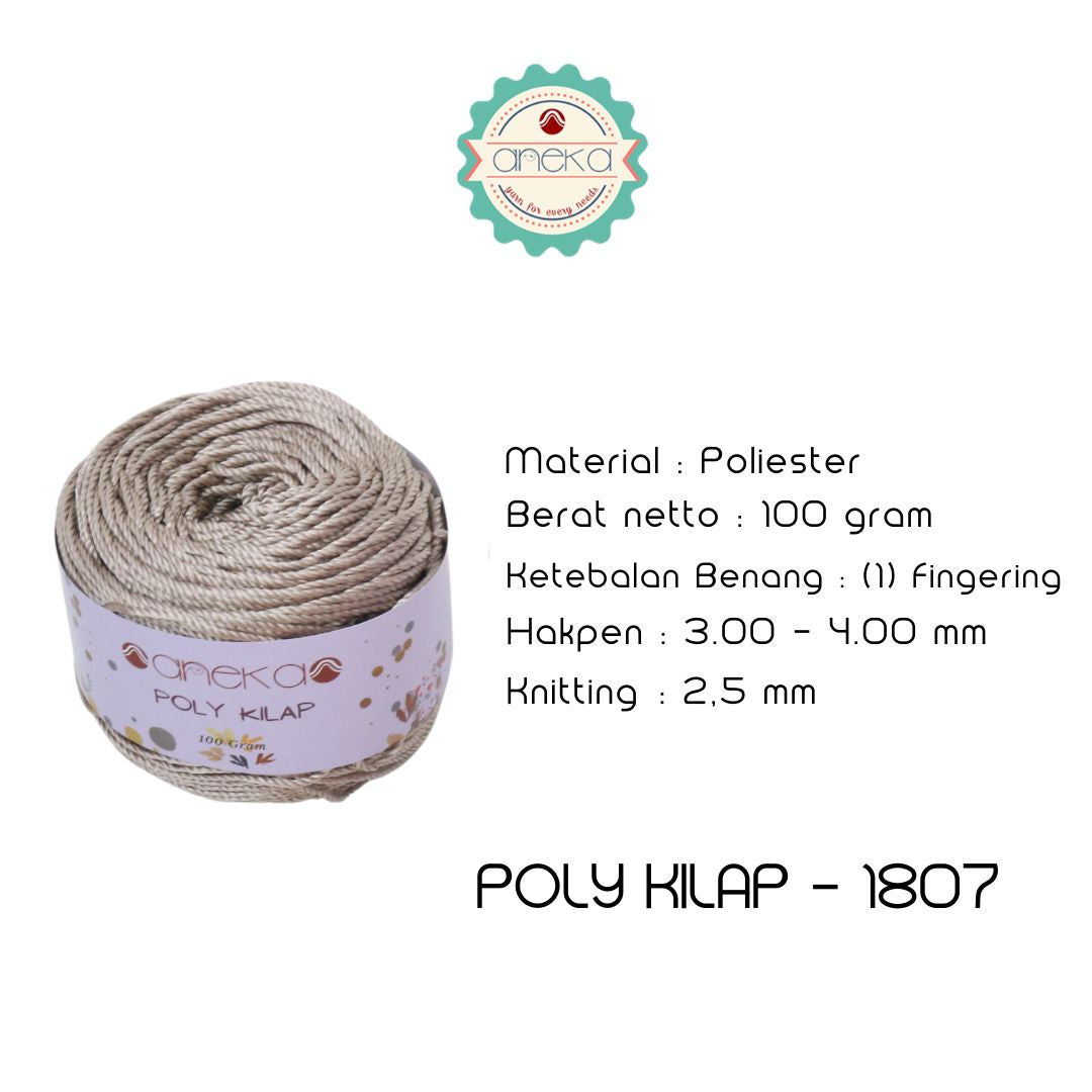 KATALOG - PREMIUM Benang Rajut Polyester/ Poliester / Poli Poly Kilap Warna PART 1