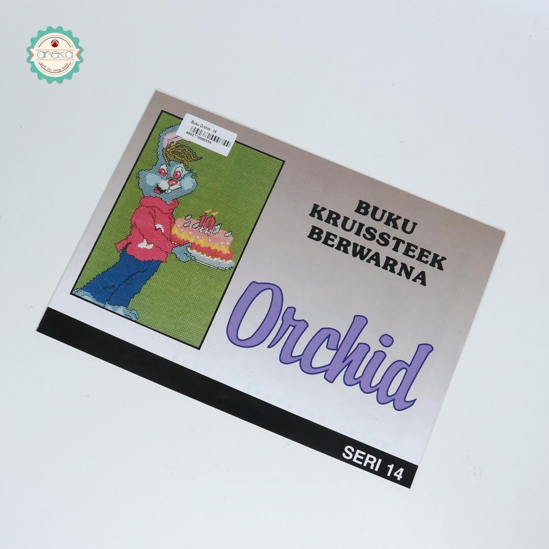 ANEKA - BUKU KRISTIK/CROSS STITCH ORCHID KRUISSTEEK BERWARNA