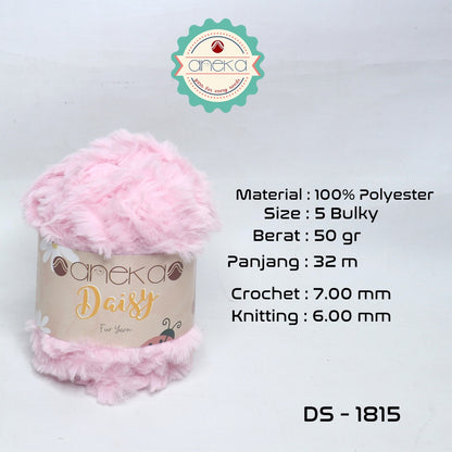KATALOG - Benang Rajut Daisy / Bulu / Soft Fluffy Faux Fur Yarn - 32 dan 64 m