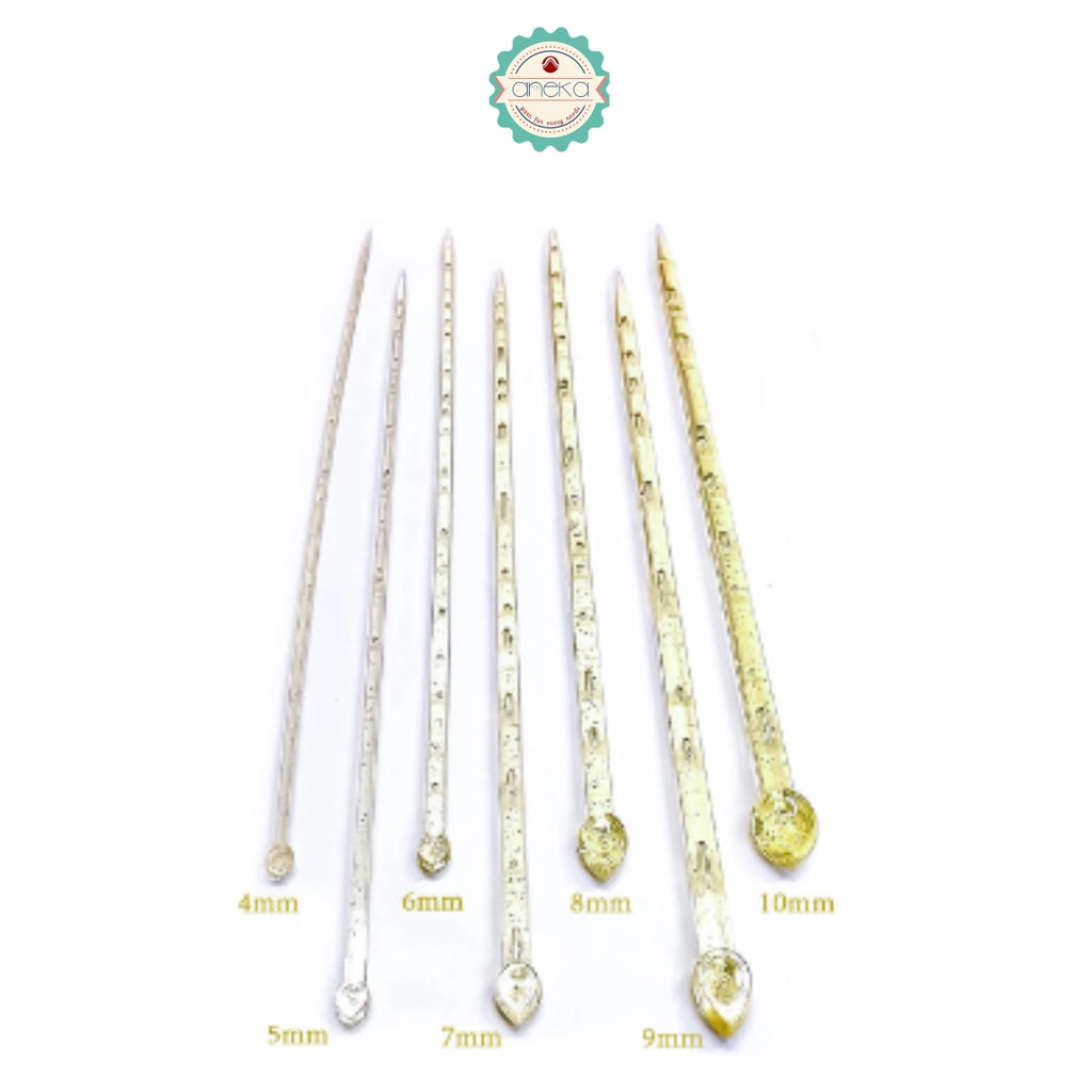 AnekaBenang - Breien Breypen Knitting (Alat Rajut) ANK Single Point Needle (SPN) - Bening Akrilik - SET