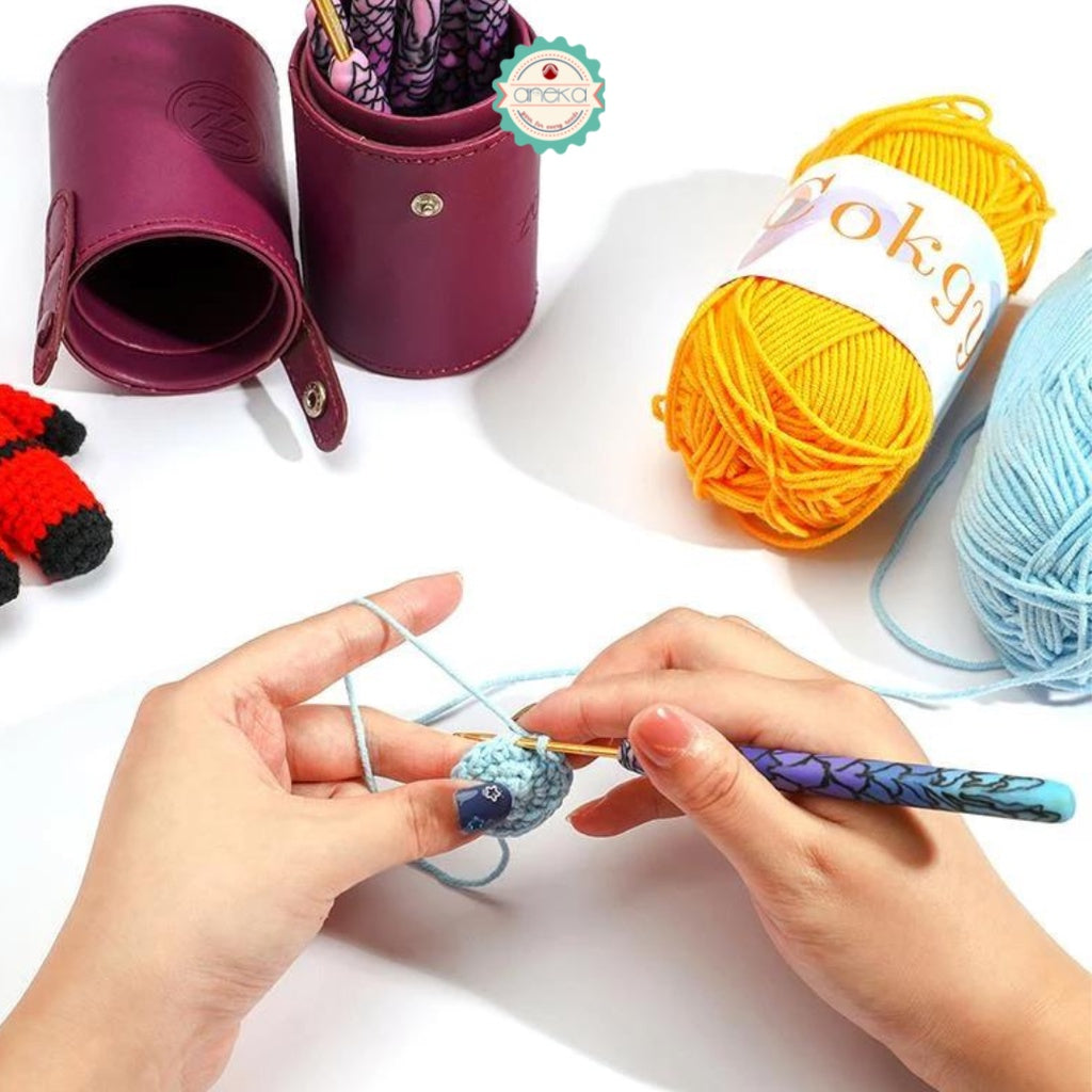 ANEKA - Jarum Rajut / Hakpen / Karet Multicolor / Crochet Hook Mermaid