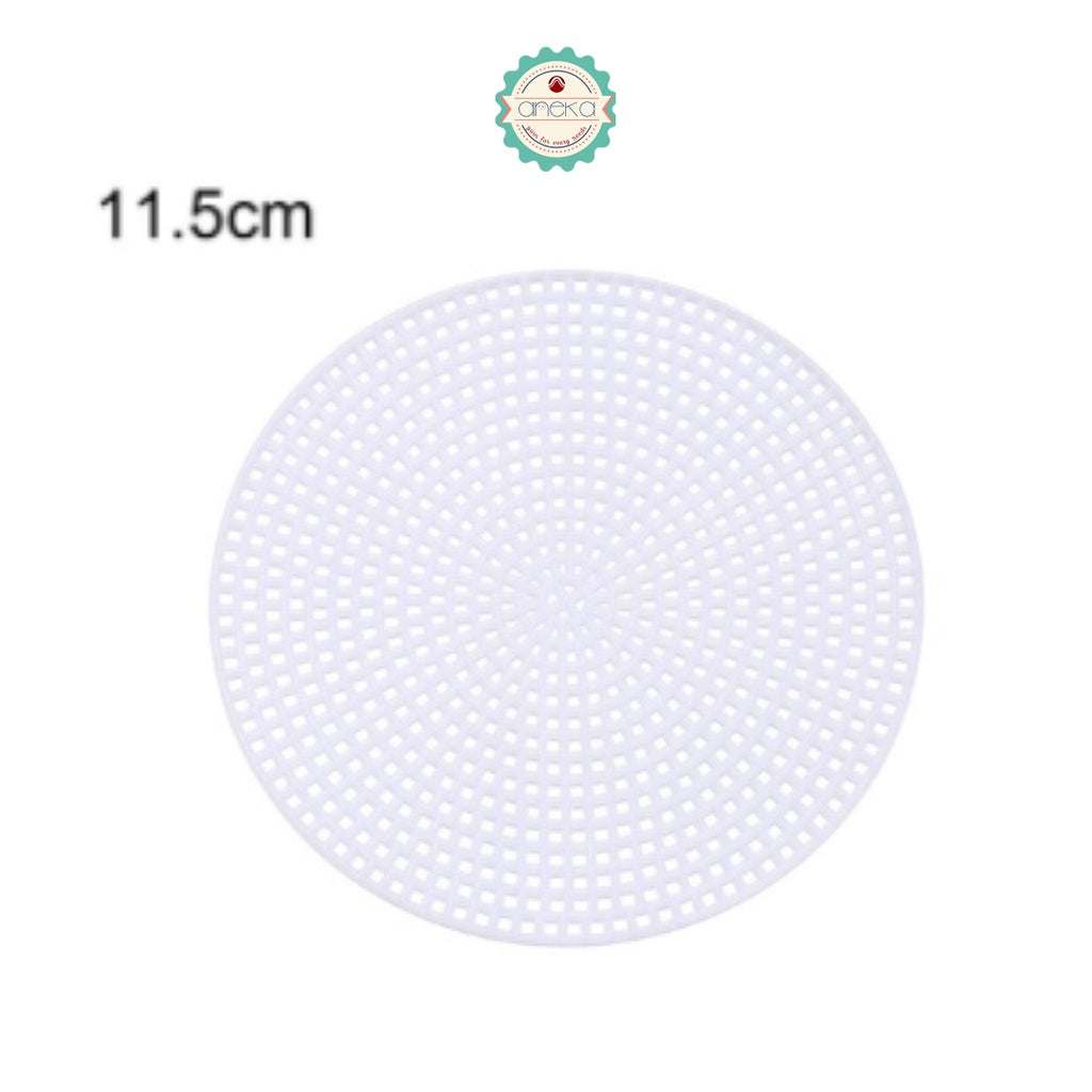AnekaBenang - Plastic Canvas Round / Kanvas Alas Tas Bulat