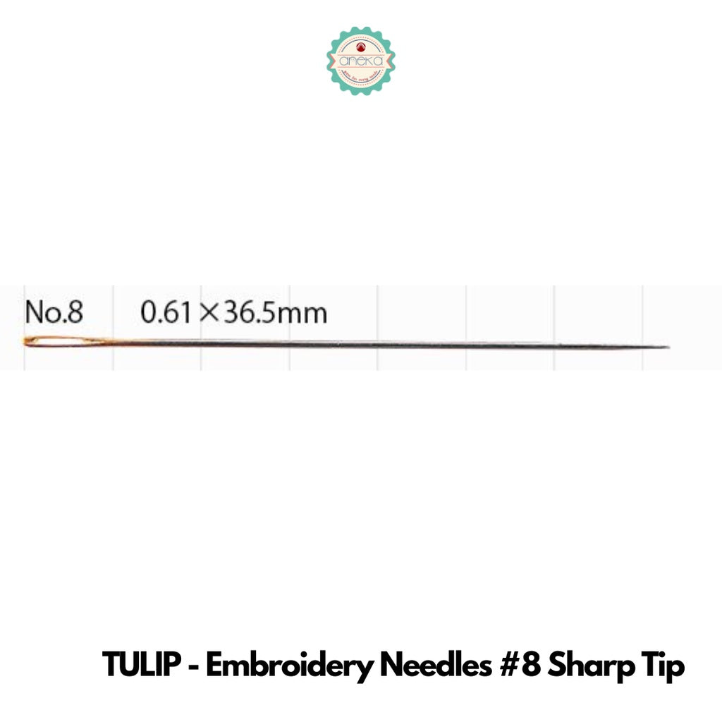 Tulip Jarum Needles for Quilting, Sashiko, Embroidery, Tapestry, Sewing, Piecing, Chenille, & Applique