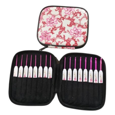 Hakpen (Knitting Tool / Crochet Hook) ANK Flower Grip / Flower Motif SET