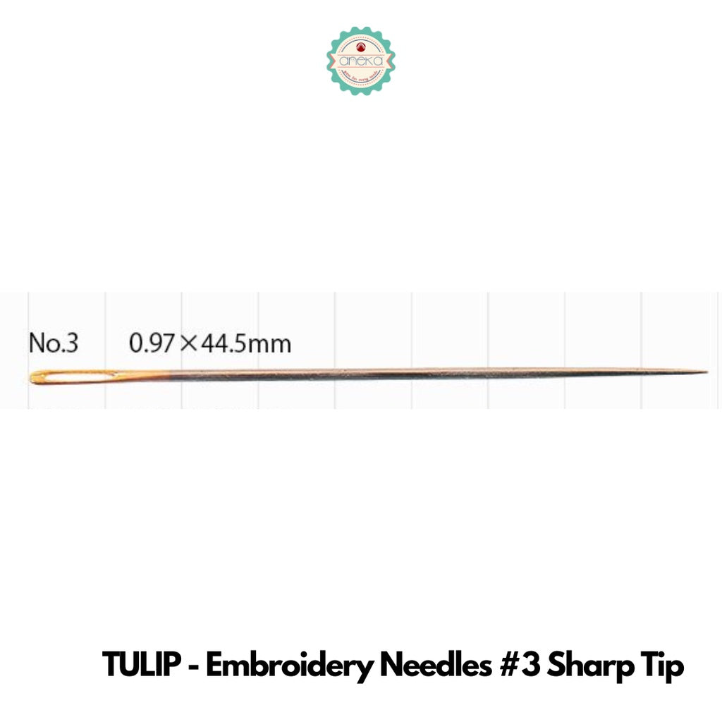 Tulip Jarum Needles for Quilting, Sashiko, Embroidery, Tapestry, Sewing, Piecing, Chenille, & Applique