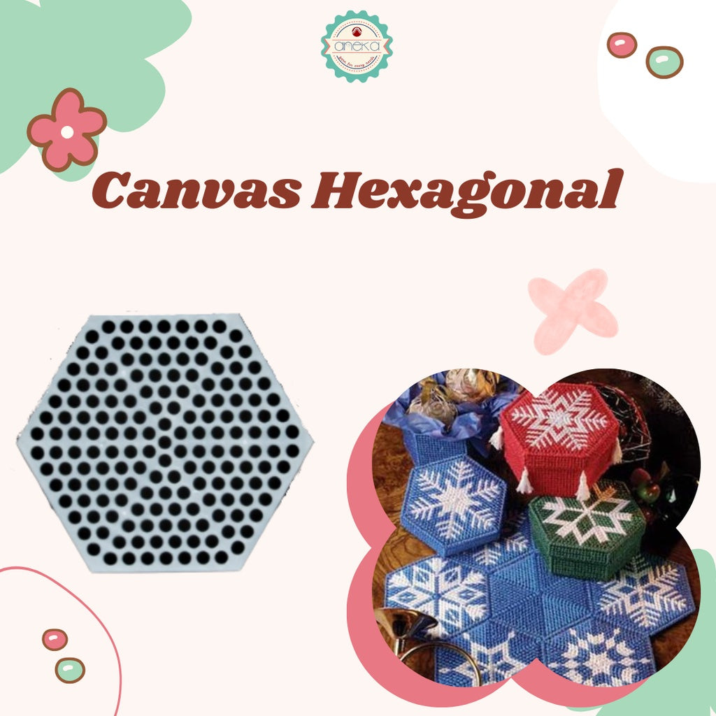ANEKA - Canvas Plastik Hexagonal - PCS