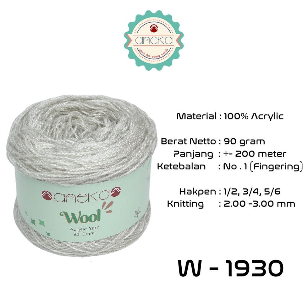 KATALOG - Benang Rajut Wool / Wol / Siet Yarn 90 gram - PART 2