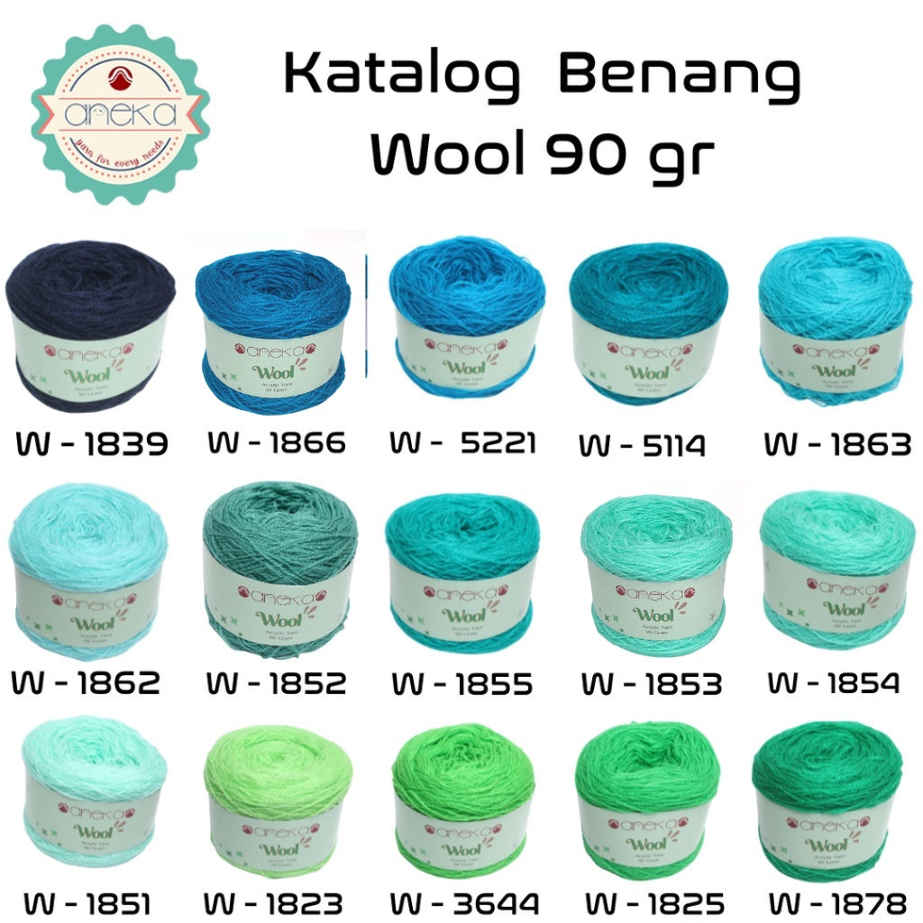 KATALOG - Benang Rajut Wool / Wol / Siet Yarn 90 gram - PART 2