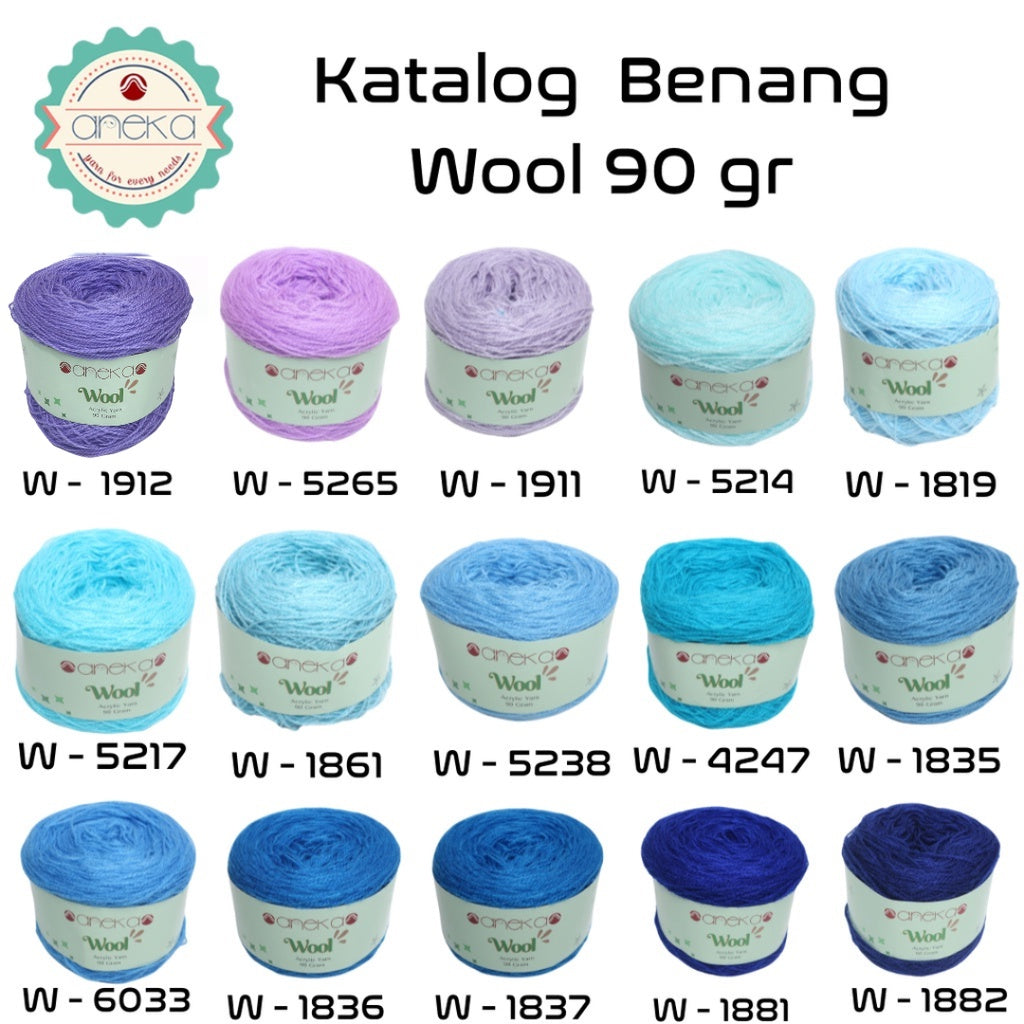 KATALOG - Benang Rajut Wool / Wol / Siet Yarn 90 gram - PART 3