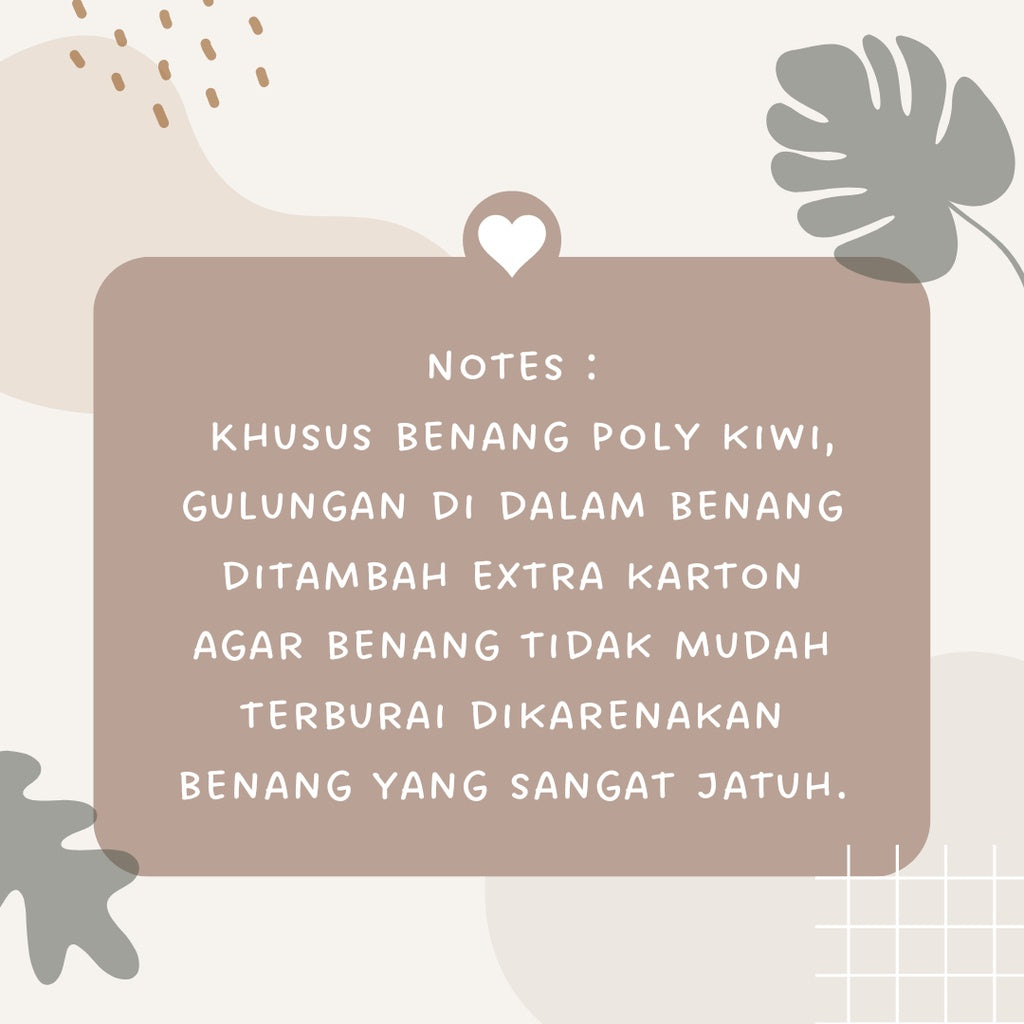KATALOG - Benang Rajut Poli / Poly Kiwi Yarn - PREMIUM - Part 1