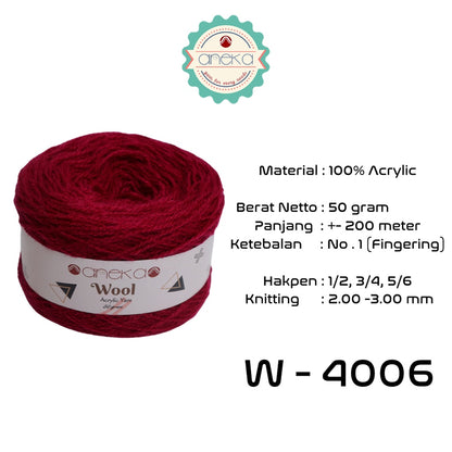 KATALOG - Benang Rajut Wool / Wol / Siet Yarn Vonel 30 dan 50 gram - PART 1