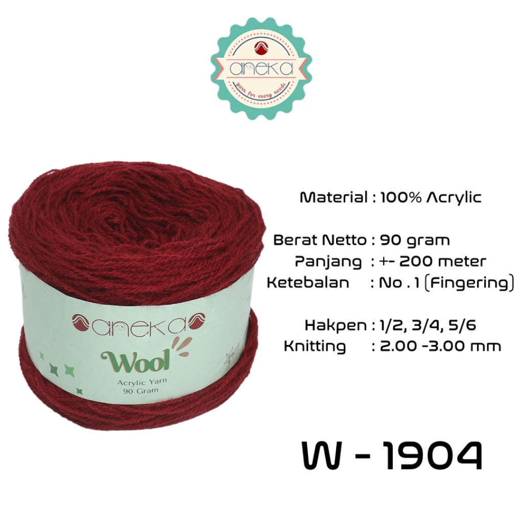 KATALOG - Benang Rajut Wool / Wol / Siet Yarn 90 gram - PART 1