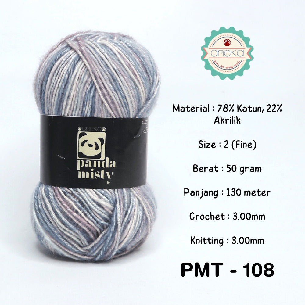 KATALOG -  Benang Rajut Katun Panda Misty Sembur / Semprot Wol / Stonewashed Yarn / Mix Colors - PART 3