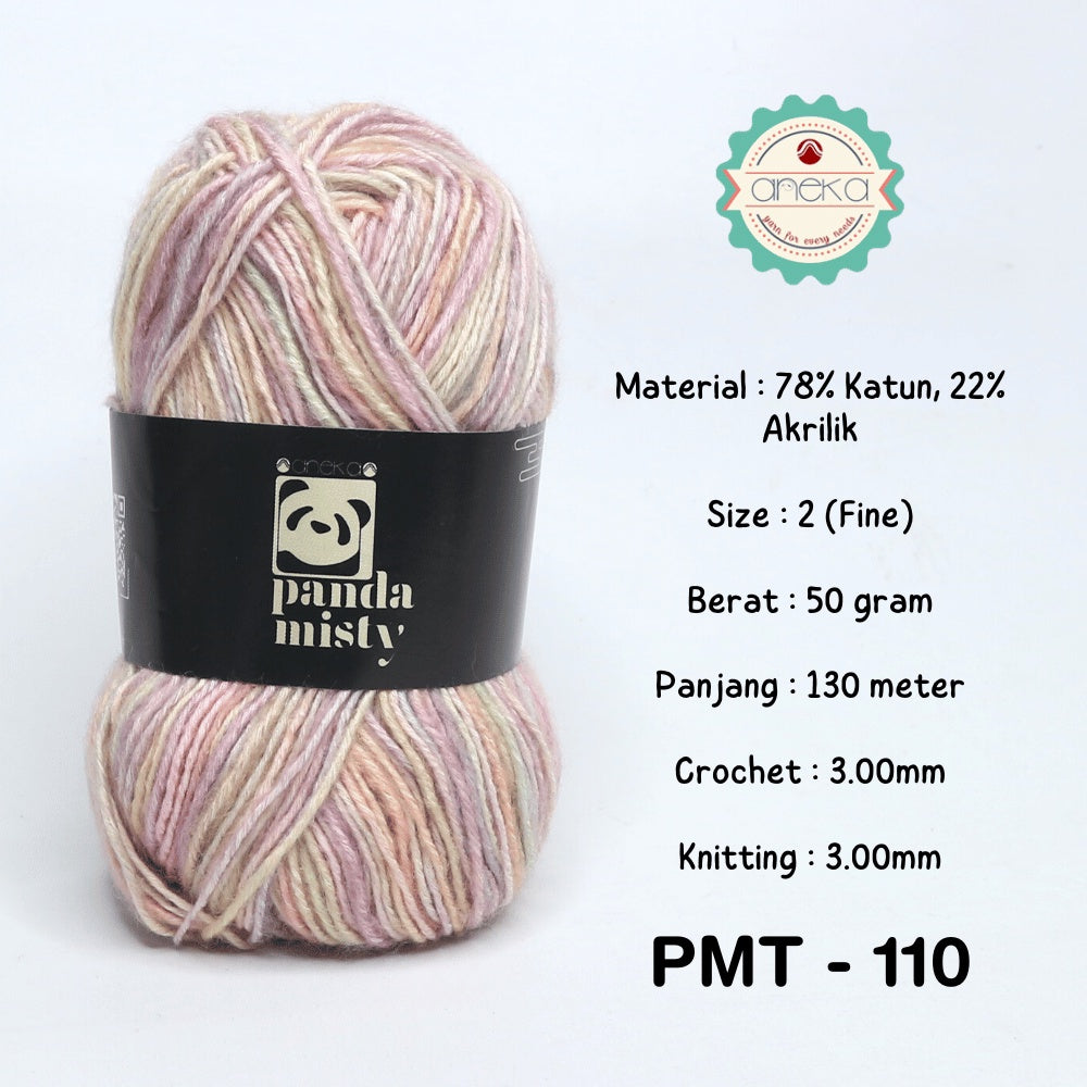KATALOG - Benang Rajut Katun Panda Misty Sembur / Semprot Wol / Stonewashed Yarn / Mix Colors - PART 3