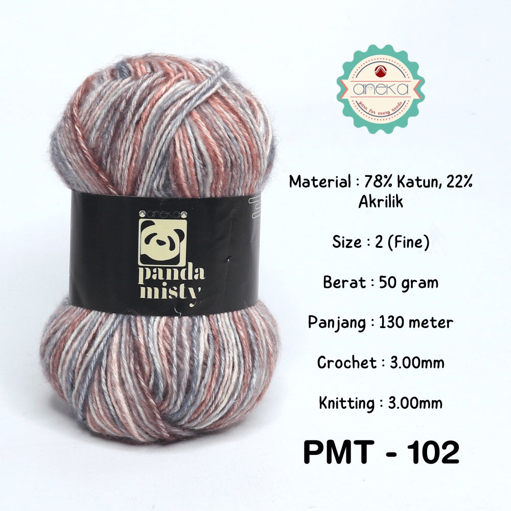 KATALOG -  Benang Rajut Katun Panda Misty Sembur / Semprot Wol / Stonewashed Yarn / Mix Colors - PART 3