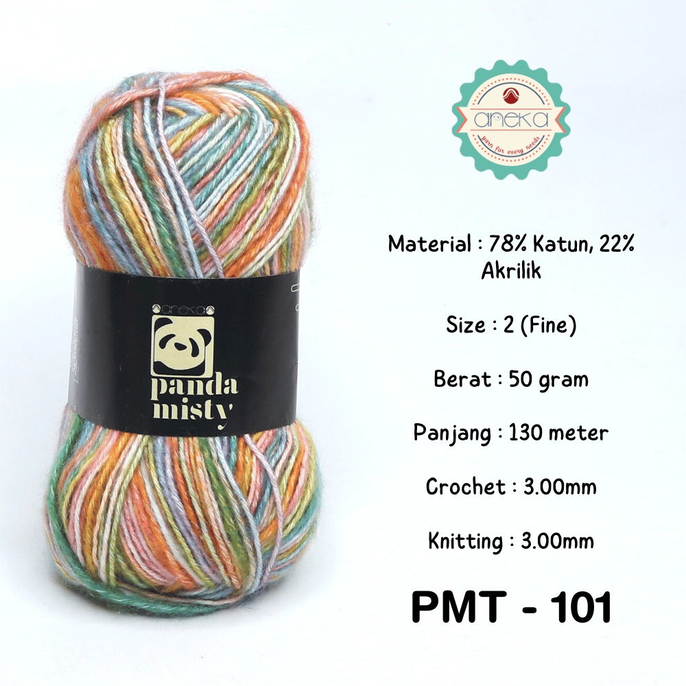 KATALOG -  Benang Rajut Katun Panda Misty Sembur / Semprot Wol / Stonewashed Yarn / Mix Colors - PART 3