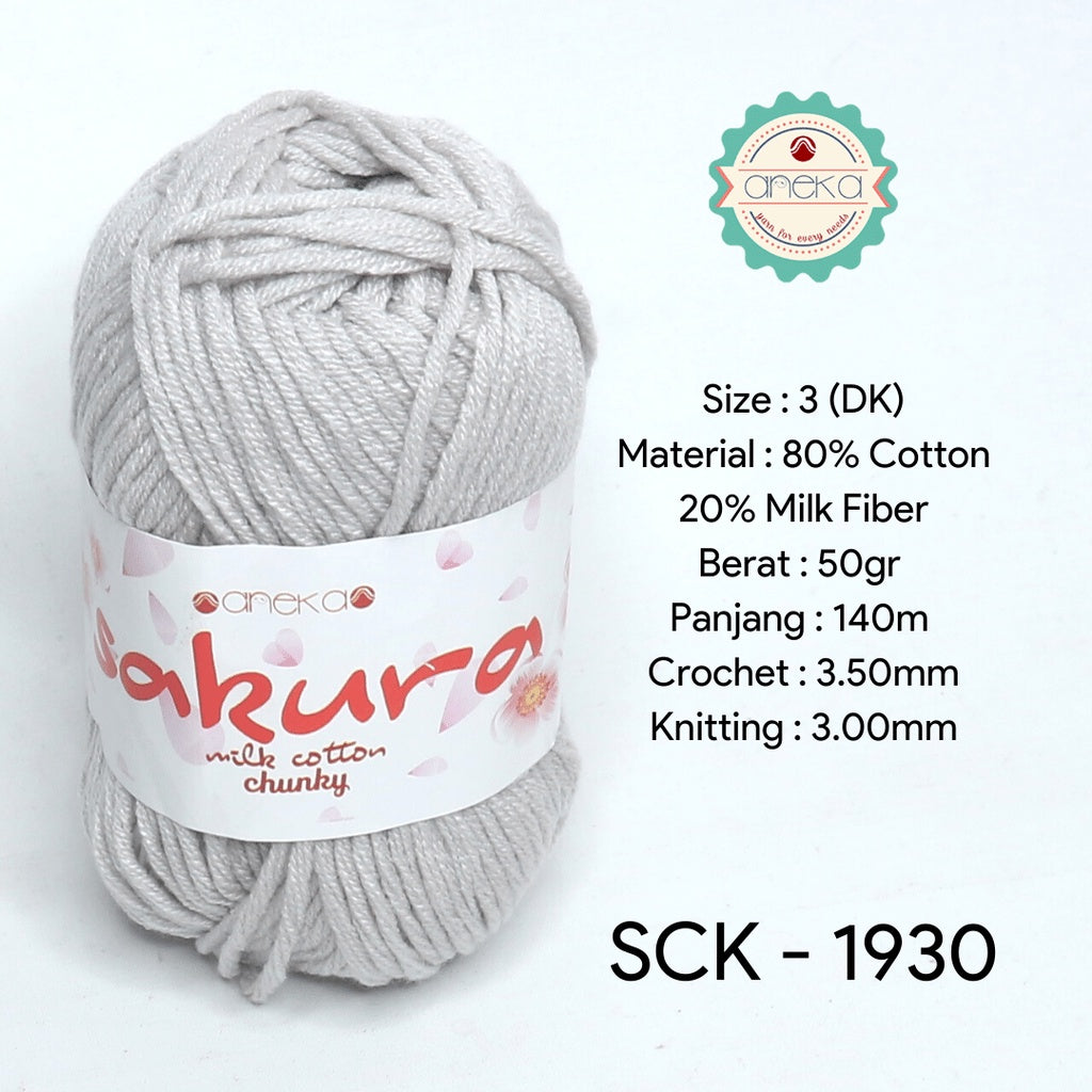 KATALOG - Benang Rajut Katun Susu Sakura Milk Cotton Chunky PART 1