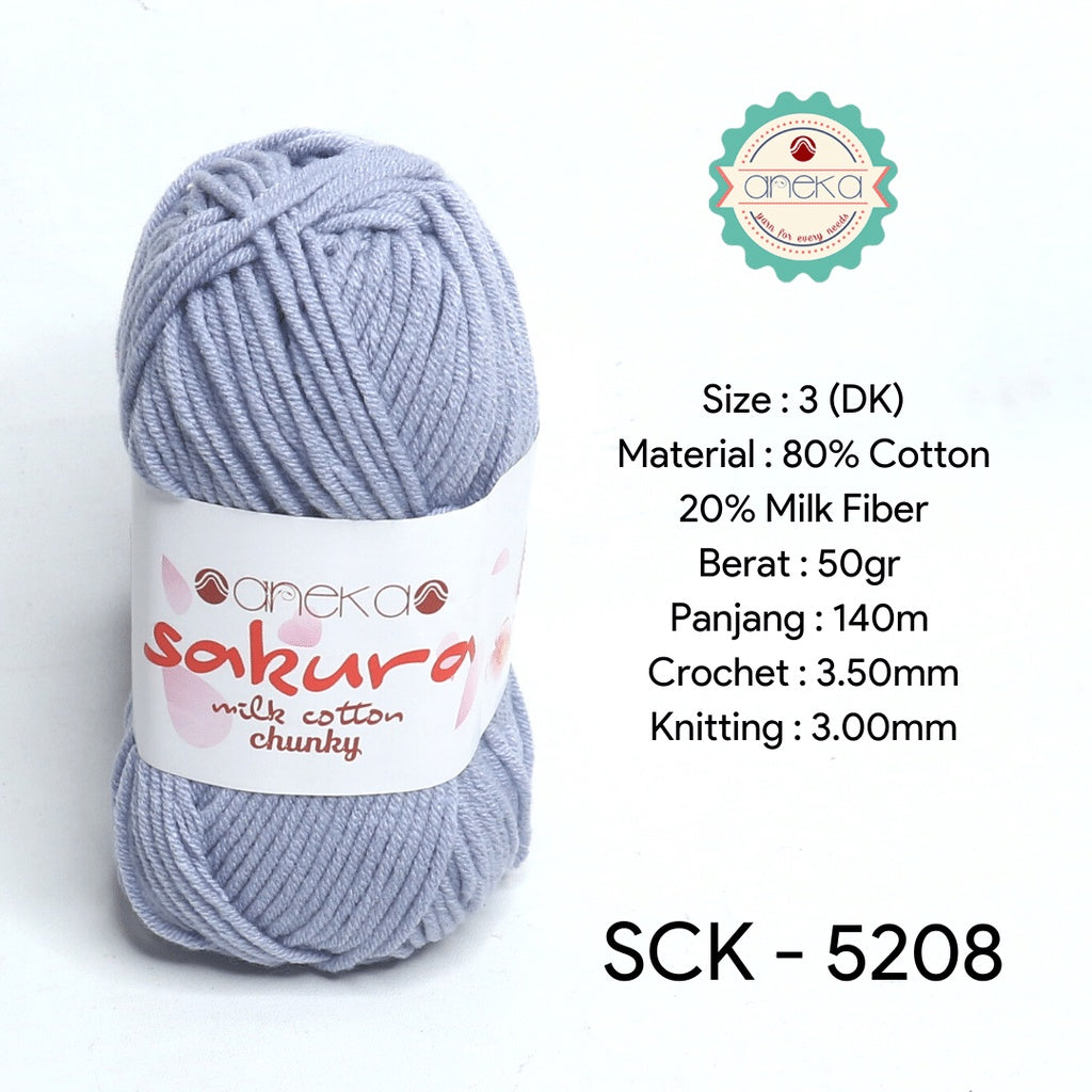 KATALOG - Benang Rajut Katun Susu Sakura Milk Cotton Chunky PART 1