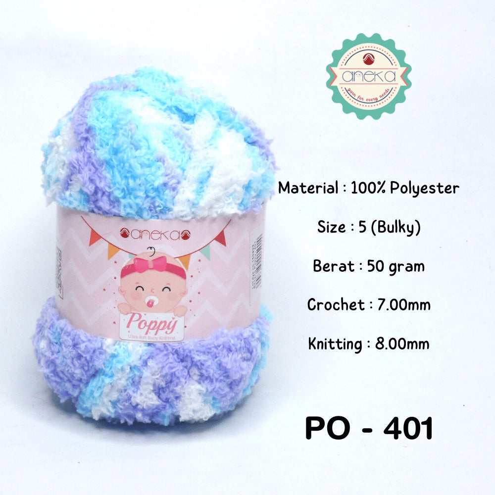 KATALOG - Benang Rajut Handuk Poppy Sembur / Towel Yarn Mix Colors