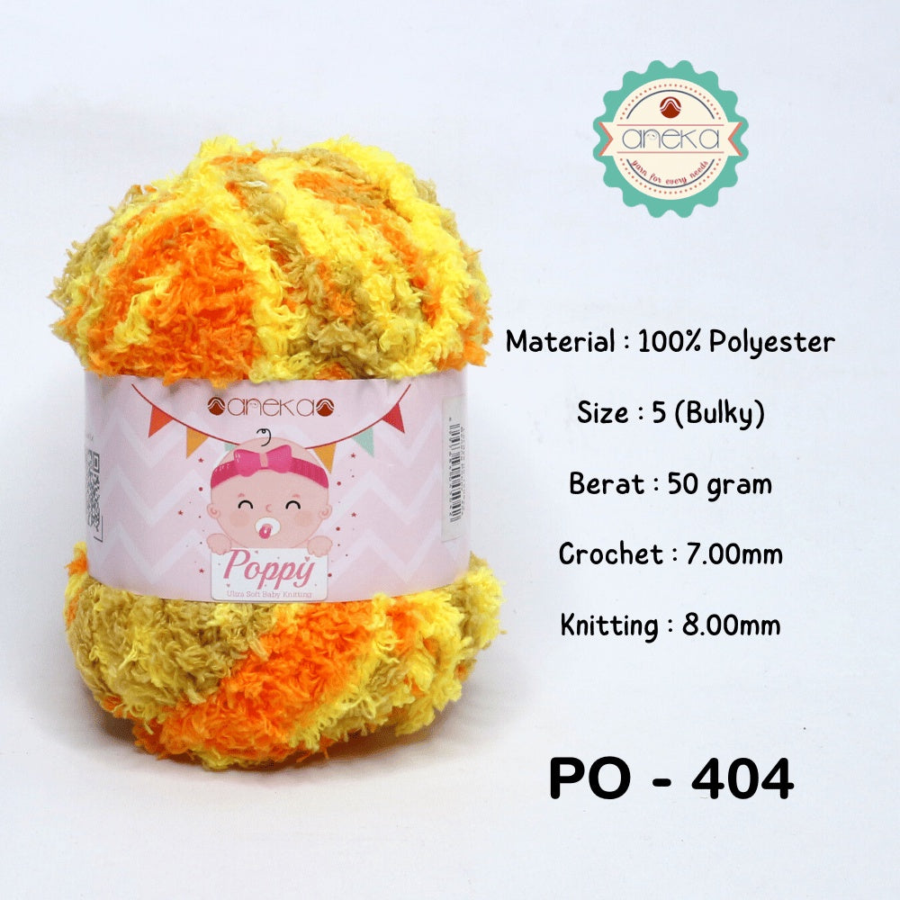 KATALOG - Benang Rajut Handuk Poppy Sembur / Towel Yarn Mix Colors