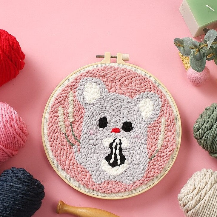 KATALOG - Round Canvas Punch Needle ANK / Kanvas Punch Bulat DIY