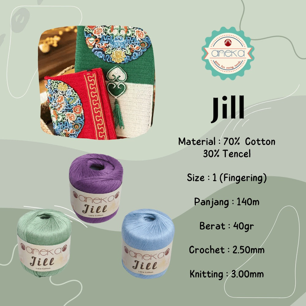 KATALOG - Benang Rajut Katun Jill Lace Cotton